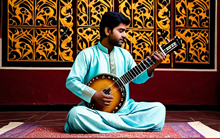 보컬트레이너 자격 취득 과정 - "A confident Indian woman in a vibrant, fully clothed salwar kameez, standing in front of a modern o...