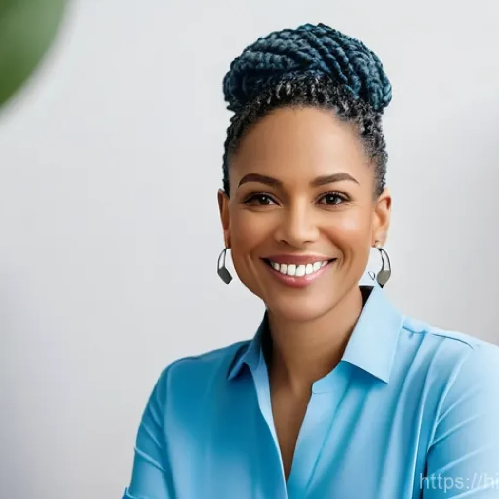 보컬트레이너 스타일링 팁 - **Prompt:** A confident female vocal trainer in her late 30s to early 40s, conducting an online voca...